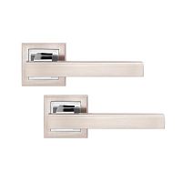 Ручки на розеті MVM Z-1290 (T7-E8) SN/CP матовий нікель/полірований хром